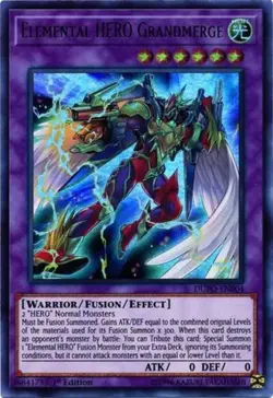 1x (LP) Elemental HERO Grandmerge - DUPO-EN004 - Ultra Rare - 1st Edition YuGiO - Image 1