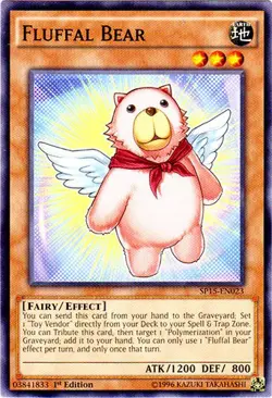 1x (LP) Fluffal Bear - SP15-EN023 - Common - 1st Edition YuGiOh - Image 1