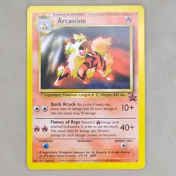 Arcanine 2000 Pokemon tcg card Black Star Promo League #6 LP Lightly Played - Image 1