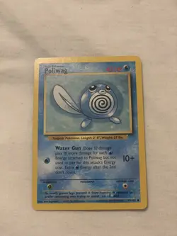 Poliwag 59/102 Shadowless Base Set Pokemon Card NM NP - Image 1