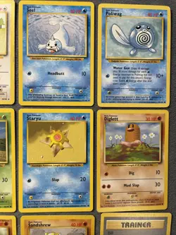 Vintage Pokemon Cards Lot Base Set Charmander Starts Machop Seel Farfetchd WOTC - Image 4