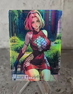 Sakura Trading Card Waifu Goddess Story Anime Girl holo Karte Manga Full Art - Image 1