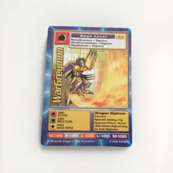 WarGreymon Tb-12 Taco Bell Promo Digi-Battle Digimon Card 2000 Bandai RARE - Image 1