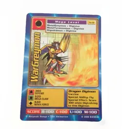 WarGreymon Tb-12 Taco Bell Promo Digi-Battle Digimon Card 2000 Bandai RARE - Image 2