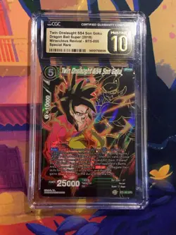 Dragon Ball Super Card Game Twin Onslaught SS4 Son Goku Miraculous Rev GRADE 10 - Image 1