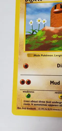 SHADOWLESS BASE SET DIGLETT VINTAGE 1999 47/102 Pokemon Card Game Rare Original - Image 5