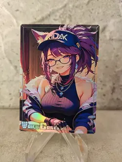 Akali Trading Card Waifu Goddess Story Anime Girl holo Karte Manga Full Art - Image 1