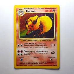 Flareon 3/64 Holo Rare Jungle WOTC LP Pokemon Card - Image 1