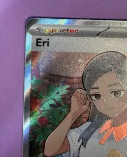 Pokemon Eri Full Art Trainer Prismatic Evolutions SV Ultra Rare Card 136/131 - Image 5