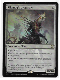 Ulamog's Dreadsire - Commander: Modern Horizons 3 Magic the Gathering MTG Rare - Image 1