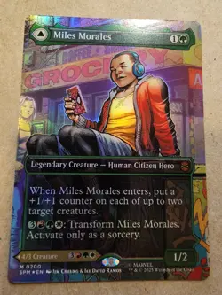 Miles Morales - #200 Foil (Borderless) Marvel's Spider-Man - Mtg - Image 1