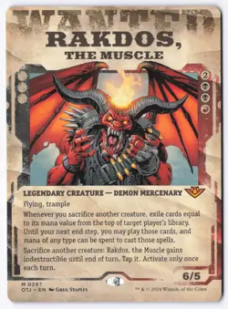 Rakdos, the Muscle (Showcase) M Outlaws of Thunder Junction 297 NM - Image 1