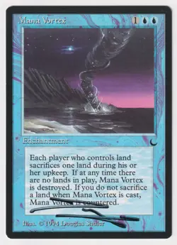 Signed Mana Vortex LP The Dark Artist Douglas Shuler MTG Magic Reserved List! - Image 1