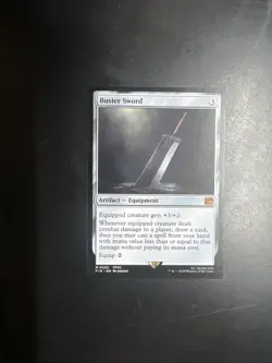 Final Fantasy MTG Magic The Gathering Buster Sword 255 Mythic Non-Foil Rare - Image 1