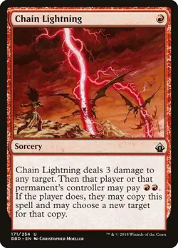 Chain Lightning 1x MtG Battlebond BBD SP/NM - Image 1