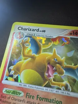 Charizard Holo 2009 Pokemon Platinum Arceus Cracked Ice #1/99 LP - Image 2