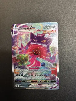 Pokemon 2021 Fusion Strike Gengar VMAX 271/264 Alt Art Secret Rare Single Strike - Image 1