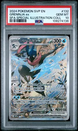 2024 POKEMON SVP EN-SV BLACK STAR PROMO #132 GRENINJA EX PSA 10 - Image 1
