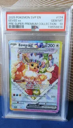 2025 Pokemon Svp EN Eevee Ex PRE Super-Premium Collection #174 PSA 10 - Image 1