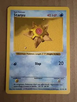 Pokemon - Base Set Shadowless - Staryu 65/102 - Common LP/NM - Image 1