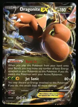 Dragonite EX #74/111 Pokemon XY - Furious Fists - Image 1