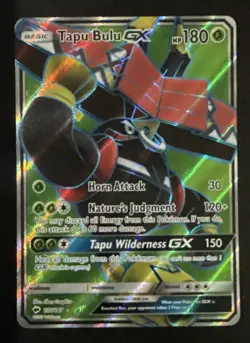 Tapu Bulu GX (Full Art) 130/147 Sm-Burning Shadows Holo Pokemon TCG - NM - Image 1