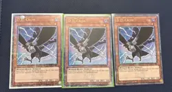 Yu-Gi-Oh! D.D. Crow RA01-EN002 Quarter Century Rare QCR playset - Image 1