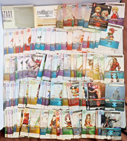 Final Fantasy TCG Bundle Job Lot 187 Mint Cards, 7 Foils Opus 1 & 7 + 2 Leaflets - Image 1