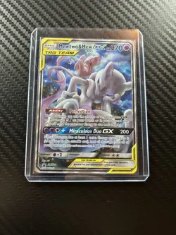 Mewtwo & Mew GX Tag Team 2019 English Black Star Promo Pokemon Card Ungraded - Image 3