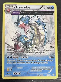 Pokemon Gyarados TGC Full Art Holo Card 21/98 XY Ancient Origins 2015 - Image 1