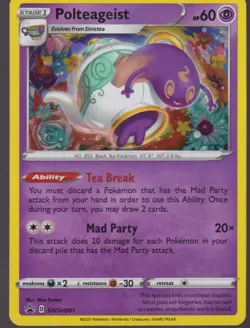 Polteageist Promo Sword Shield Promo Cards SWSH081 Pokemon Trading Card TCG - Image 1