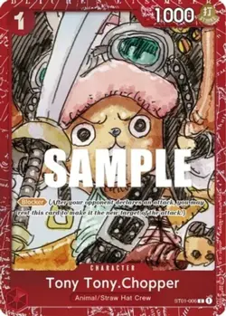 near mint - 1 x One Piece Tony Tony Chopper - ST01-006 - P (Premium Card Collect - Image 1