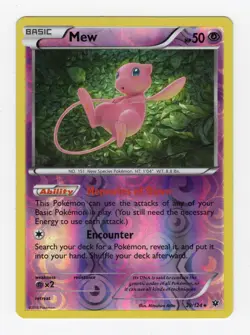 Mew 29/124 Reverse Holo Rare XY Fates Collide Pokemon Card LP (See Desc) - Image 1