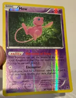 Mew 29/124 Reverse Holo Rare XY Fates Collide Pokemon Card LP (See Desc) - Image 3