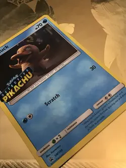 Psyduck SM199 Holo Detective Pikachu Stamp Black Star Promo Pokemon Card - Image 2
