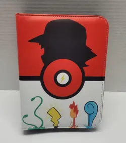Pokemon Trading Card Binder TCG 400 Card Holder Zip Up binder Ash and Starters - Image 1