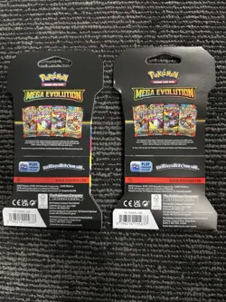 2 Pack Pokemon Mega Evolution Sleeved Booster Packs TCG Trading Card Game Sealed - Image 2