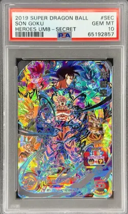 PSA 10 Son Goku UM8-SEC Secret Rare Super Dragon Ball Heroes Japanese Card - Image 1