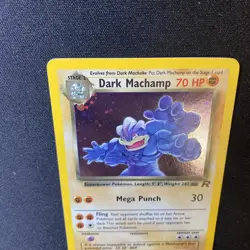 Pokemon Dark Machamp TCG Team Rocket Holo Card 10/82 Excellent NM Condition - Image 3