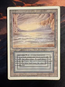Magic the Gathering Underground Sea Revised Edition Dual Land - Image 1