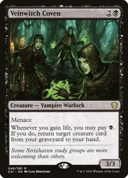 1x - Veinwitch Coven - #46 - Commander 2021 - NM MTG - Image 1