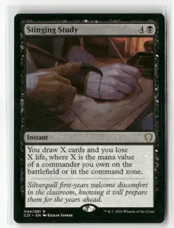 Magic the Gathering Stinging Study Commander 2021 #44 - Image 1