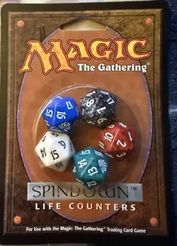 Rare Magic the Gathering Spindown Life Counters 5 pack (Beatdown Lotus) - Image 1