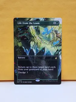 1x BORDERLESS ALT ART Life from the Loam, NM, RVR, Magic: the Gathering, MtG - Image 1