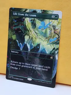 1x BORDERLESS ALT ART Life from the Loam, NM, RVR, Magic: the Gathering, MtG - Image 2