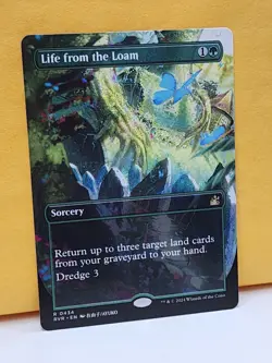 1x BORDERLESS ALT ART Life from the Loam, NM, RVR, Magic: the Gathering, MtG - Image 3