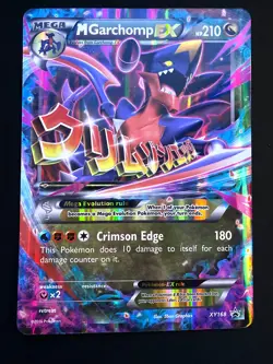 M Garchomp EX #XY168 JUMBO OVERSIZED Card Pokemon Promo - Pokemon TCG - Image 1