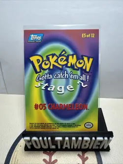 Charmeleon [Foil] #E5 Pokemon 1999 Topps Movie Evolution LP - Image 2