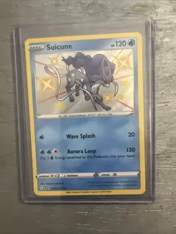 Pokemon TCG Suicune Holo Rare Shining Fates Baby Shiny Vault SV022/SV122 Hp 120 - Image 2