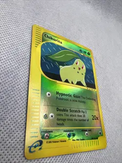 Pokemon Chikorita 99/165 Expedition Base Set Reverse Holo Near Mint - Image 2